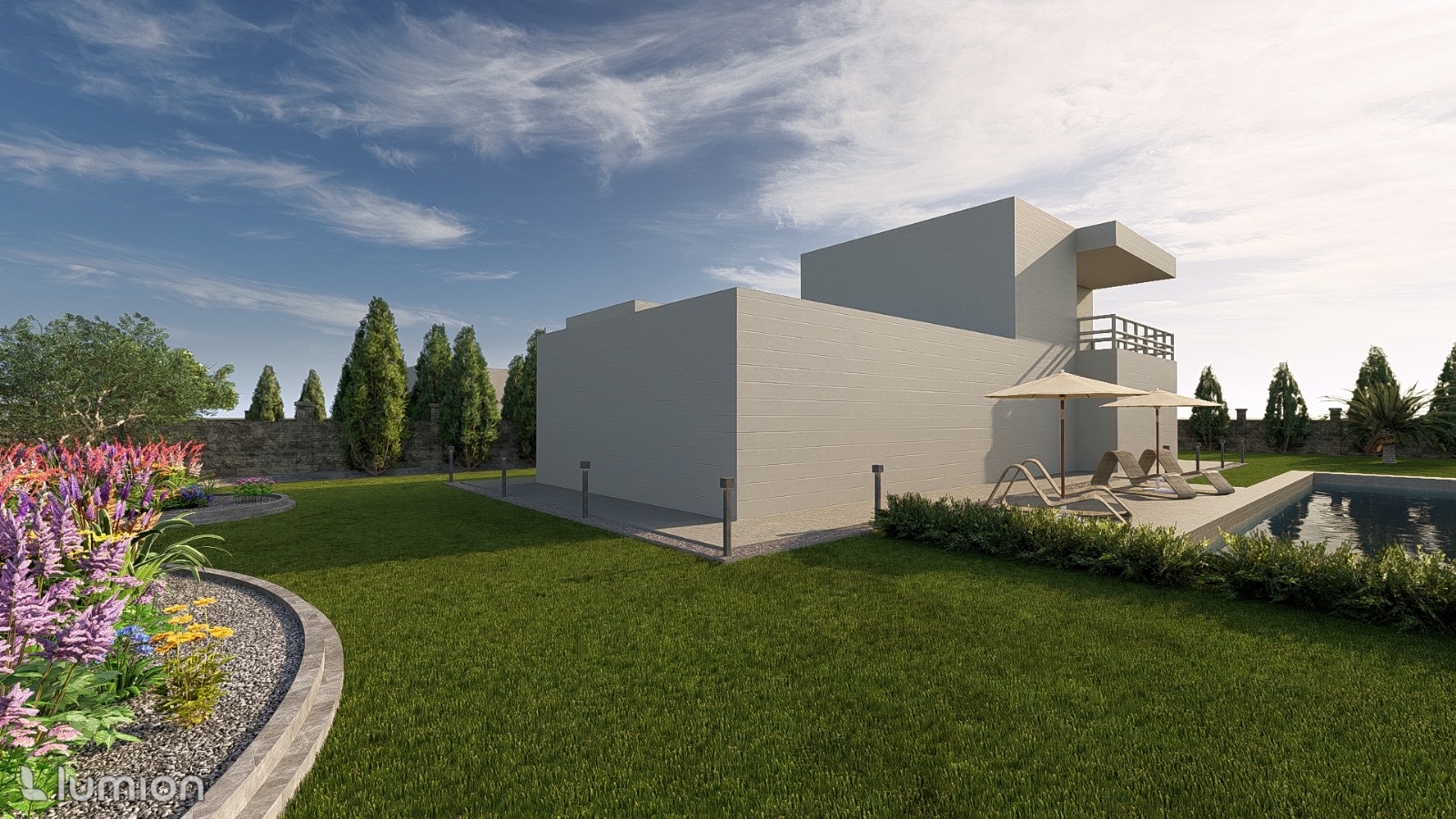 Modern Villa Bahçesi