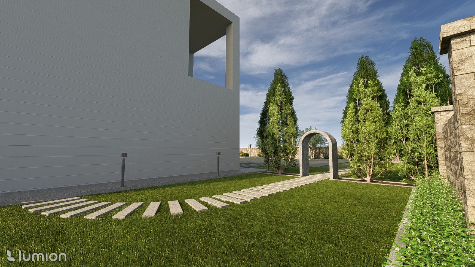 Modern Villa Bahçesi